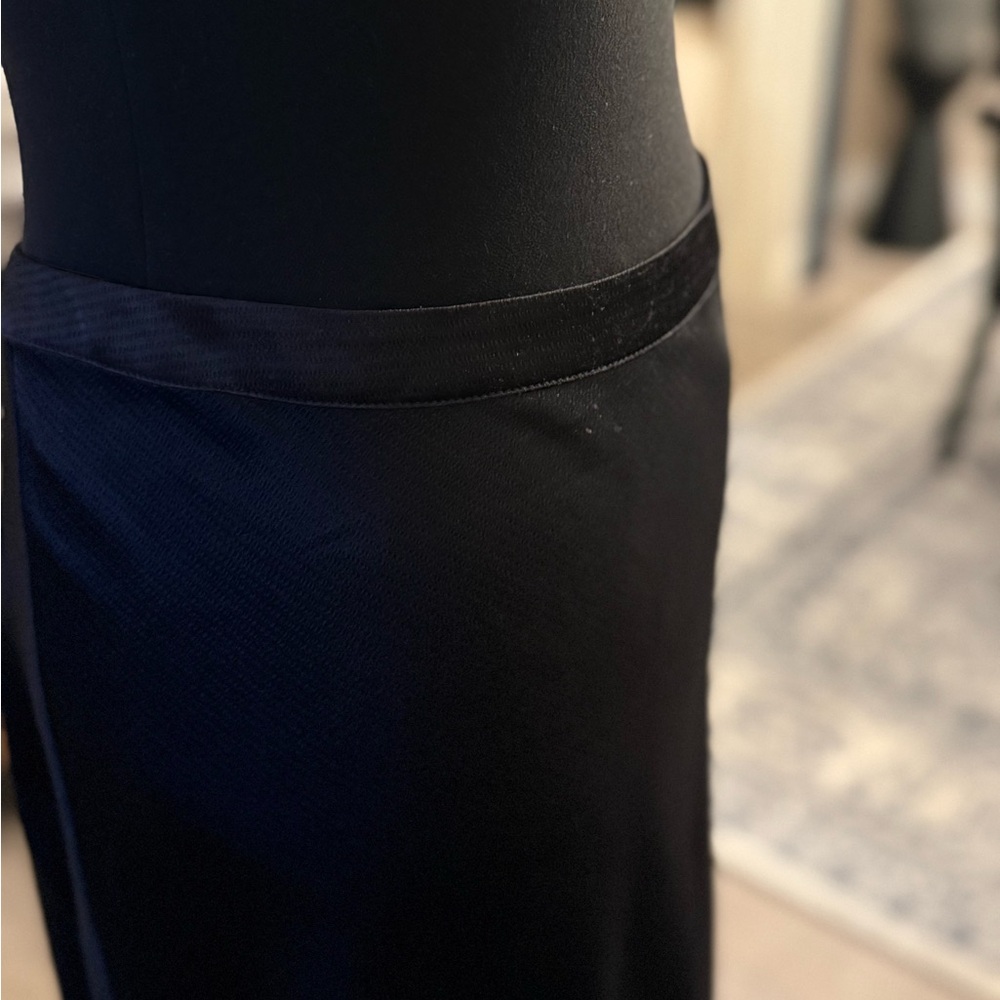 NWT Chico's Black Label Maxi Black A-Line Skirt - Size 12 - Picture 2 of 7